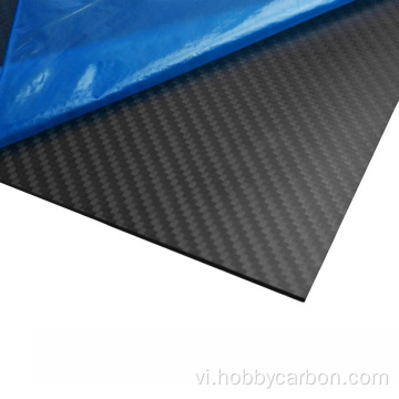 1000X2000X2.0mm 3K tấm sợi carbon mờ hoàn toàn mờ